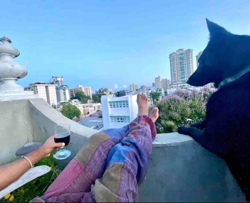 Fresh Tropical Colonial Style Walk-Up- Rooftop Terrace- Beach View ซานฮวน ภายนอก รูปภาพ